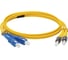 Оптический патч-корд LANMASTER LSZH, дуплексный, ST/UPC-SC/UPC, SM, 1.0 м LAN-2ST-2SC/SU-1.0 1