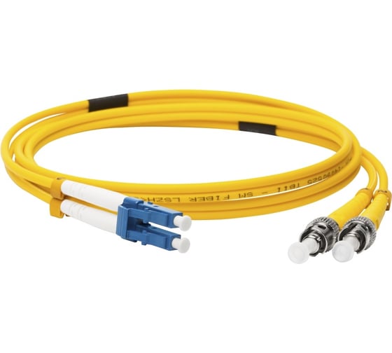 Оптический патч-корд LANMASTER LSZH, дуплексный, ST/UPC-LC/UPC, SM, 5.0 м LAN-2ST-2LC/SU-5.0