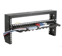 Горизонтальный кабельный компактный организатор DKC на 19 профили, высота 0U 1 шт RNHZ