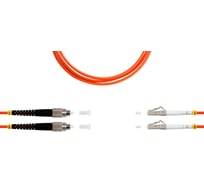 Патч-корд оптический SUPRLAN ВО MM(OM1), FC/UPC-LC/UPC, 3.0мм, duplex, LSZH, 10м 09-12095