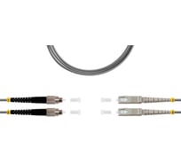 Патч-корд оптический SUPRLAN ВО MM(OM1), FC/UPC-SC/UPC, 3.0мм, duplex, LSZH, 1м 09-12101