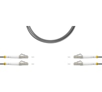 Патч-корд оптический SUPRLAN ВО MM(OM1), LC/UPC-LC/UPC, 3.0мм, duplex, LSZH, 1м 09-12106