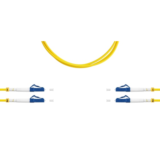 Патч-корд оптический SUPRLAN LC/UPC-LC/UPC duplex, 3м 09-0558
