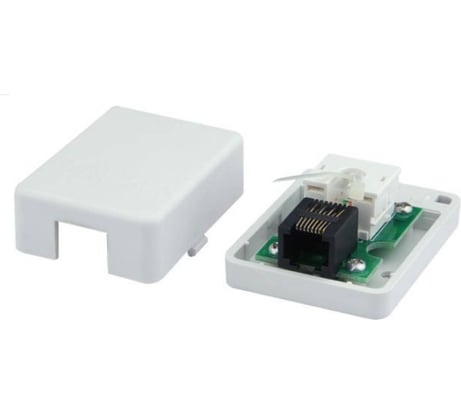 Универсальная розетка DKC CAT5E Keystone, 1 порт RNW5E1WH