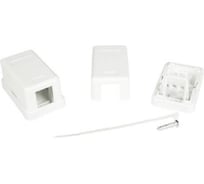 Универсальная розетка DKC 1 порт для модулей Keystone RNW1WH