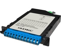 Претерминированная кассета DKC 12ОВ 09/125 OS2, 1xMTP 12 f/6xLC UPC Duplex с интегрированными шторками , 1/2 HU 1 ШТ RNCTFLHU12ST