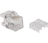 Модуль LANMASTER Keystone RJ45, категория6, UTP, 180 градусов, белый, с индикатором, LAN-OKi45U6/180