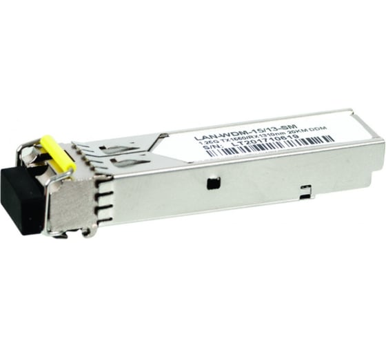 Модуль LANMASTER SFP WDM 1.25G, 1550нм/1310нм, 20км, LC, DDM, Cisco LAN-WDM-15/13-20-SM