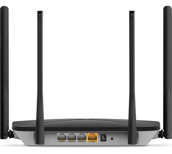 Беспроводной роутер MERCUSYS AC1200G AC1200 10/100/1000BASE-TX черный AC1200G