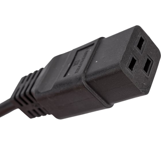 Шнур питания LANMASTER C19-Schuko, 3х1.5, 220В, 16А, 3 м LAN-PP19/SH-16A-3.0 LAN-PP19/SH-3.0-BK