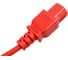 Шнур питания LANMASTER C13-Schuko, 3х0.75, 220В, 10А, красный, 1 м LAN-PP13/SH-1.0-RD 3