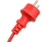 Шнур питания LANMASTER C13-Schuko, 3х0.75, 220В, 10А, красный, 1 м LAN-PP13/SH-1.0-RD 4