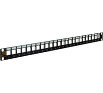 Наборная патч-панель LANMASTER 19, экранированная, 24 порта, 1U LAN-PP24OK-STP