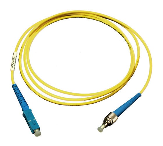 Оптический патч-корд TWT симплексный, ST/UPC-FC/UPC, SM, 1.0 м ST-FC/SU-1.0
