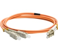 Оптический патч-корд TWT PVC, дуплексный, LC/PC-SC/PC, MM 50/125, 3.0 м 2LC-2SC/OM2-3.0