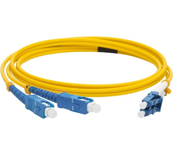 Оптический патч-корд TWT дуплексный, LC/UPC-SC/UPC, SM, 1.5 м 2LC-2SC/SU-1.5