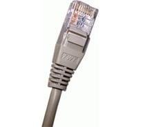 Патч-корд TWT RJ45 - RJ45, 2 пары, UTP, категория 5е, 1 м, серый, 2-45-45-1.0-GY