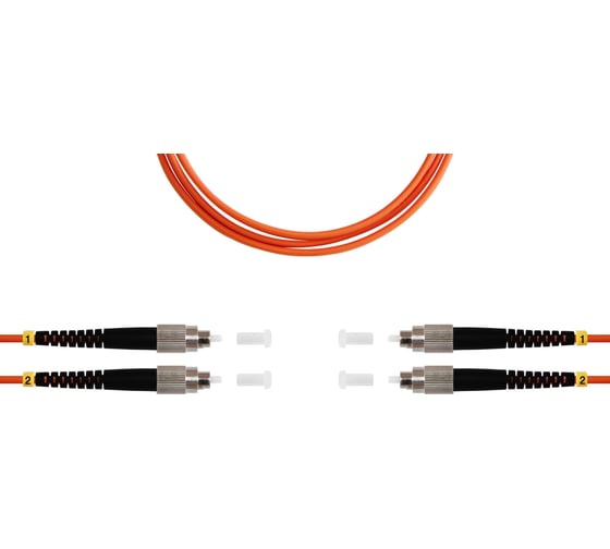 Патч-корд оптический SUPRLAN ВО MM(OM2), FC/UPC-FC/UPC, 3.0мм, duplex, LSZH, 3м 09-12003