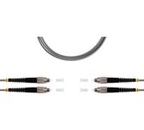 Патч-корд оптический SUPRLAN ВО MM(OM1), FC/UPC-FC/UPC, 3.0мм, duplex, LSZH, 10м 09-12090