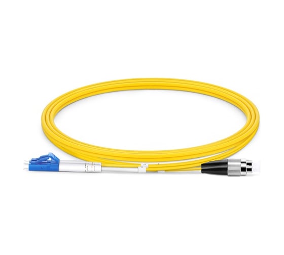Оптический патч-корд TWT PVC, дуплексный, LC/UPC-FC/UPC, SM OS2 10 м 2LC-2FC/SU-10 1