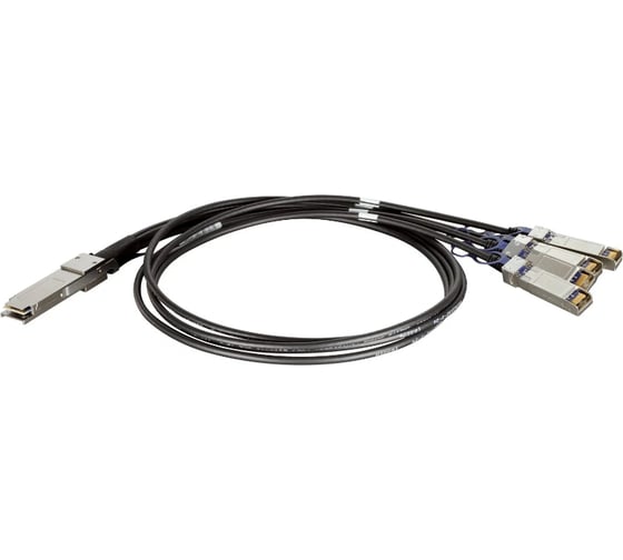 Объединительный DAC кабель OSNOVO OC-QSFP-4x10G-2M QSFP+ 40G для 4x10G. Скорость: 40 Гбит/c. Тип разъема: QSFP+/SFP+. Длина кабеля 2м. Размеры коннектора (ШхВхГ): 11x9x101мм. Рабочая температура: 0…+70С. 14809 1