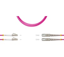 Патч-корд оптический SUPRLAN ВО MM(OM4), LC/UPC-SC/UPC, 3.0мм, duplex, LSZH, 10м 09-12080
