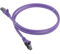 Патч-корд LANMASTER RJ45 - RJ45, 4 пары, FTP, категория 6, 10 м, фиолетовый, LAN-PC45/S6-10-VI