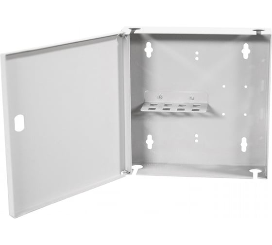 Кросс оптический настенный NTSS Мини, укомплектованный, 6 портов LC/APC duplex, 9/125 мкм (сплошная панель, ложемент, пигтейлы, КДЗС, адаптеры) серый RAL 7035 NTSS-WFOBМн-6-2LC/A-9-SP1.5G0AY
