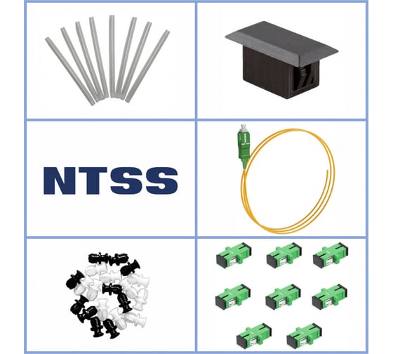 Кросс оптический настенный NTSS Мини, укомплектованный, 8 портов SC/APC, 9/125 мкм (сплошная панель, ложемент, пигтейлы, КДЗС, адаптеры) серый RAL 7035 NTSS-WFOBМн-8-SC/A-9-SP1.5G0AY