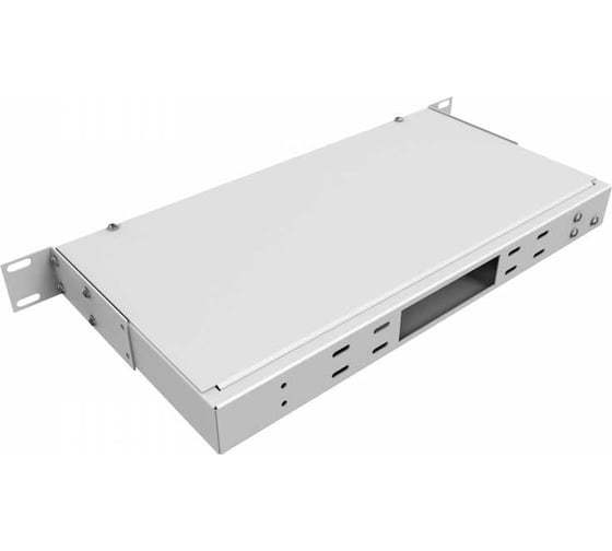 Кросс оптический NTSS 19'' частично укомплектованный 1U, 32 порта SC (сплошная панель, сплайс-кассета-1шт) серый RAL 7035 NTSS-RFOB-1U-32-SC-S0000