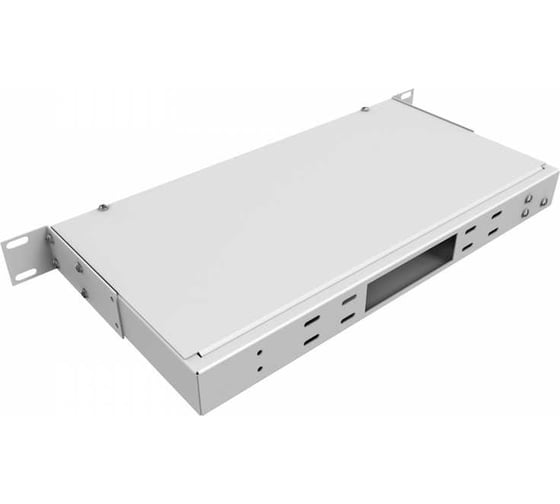 Кросс оптический NTSS 19'' частично укомплектованный 1U, 32 порта SC duplex (сплошная панель, сплайс-кассета-2шт) серый RAL 7035 NTSS-RFOB-1U-32-2SC-S0000