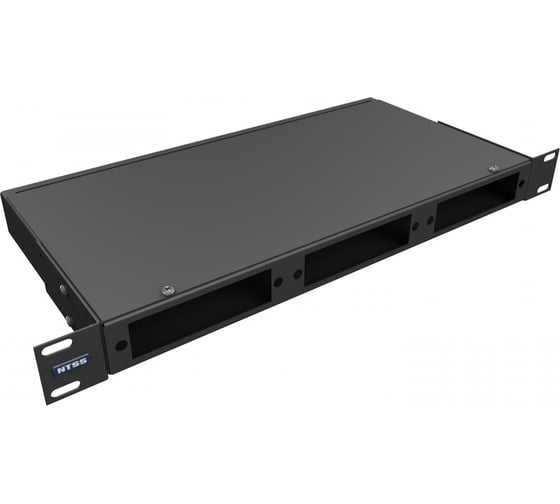 Кросс оптический NTSS 19'' частично укомплектованный 1U, 8/16/24 портов SС (планки SC-3шт, планка-заглушка-2шт, сплайс-кассета-1шт) черный RAL 9005 NTSS-RFOB-1U-8/16/24-SC-S0010-BL 1