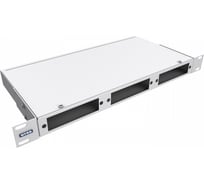 Кросс оптический NTSS 19'' частично укомплектованный 1U, 8/16/24 портов LC duplex (планки 2LC-3шт, планка-заглушка-2шт, сплайс-кассета-2шт) серый RAL 7035 NTSS-RFOB-1U-8/16/24-2LC-S0010