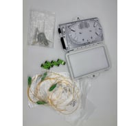 Оптическая распределительная кросс-муфта КОМПАНИЯ ФОРТОН FTTH GJS-X04, 1x4 комплект SC/APC ВИ165