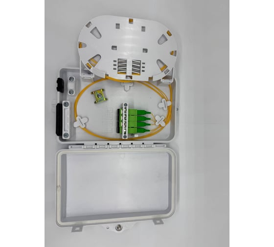 Оптическая распределительная кросс-муфта КОМПАНИЯ ФОРТОН FTTH GJS-X04, 1x4 комплект SC/APC ВИ165