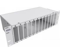 Кросс оптический NTSS 19'' частично укомплектованный 3U, 64/96 портов SС (планки SC-12шт, планка-заглушка-4шт, сплайс-кассета-3шт) серый RAL 7035 NTSS-RFOB-3U-64/96-SC-S0010