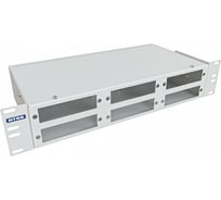 Кросс оптический NTSS 19'' частично укомплектованный 2U, 32/48 портов LC duplex (планки 2LC-6шт, планка-заглушка-2шт, сплайс-кассета-3шт) серый RAL 7035 NTSS-RFOB-2U-32/48-2LC-S0010