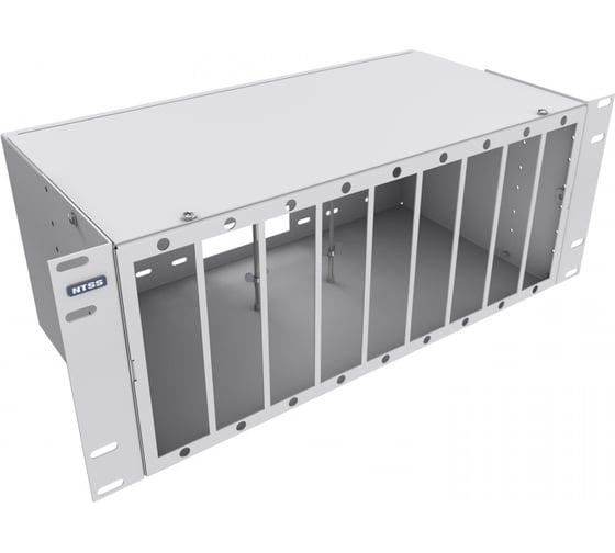 Кросс оптический NTSS 19'' частично укомплектованный 4U, 96/144 порта SС (планки SC 16 портов-9шт, планка-заглушка-3шт, сплайс-кассета-5шт) серый RAL 7035 NTSS-RFOB-4U-96/144-SC-S0060 1