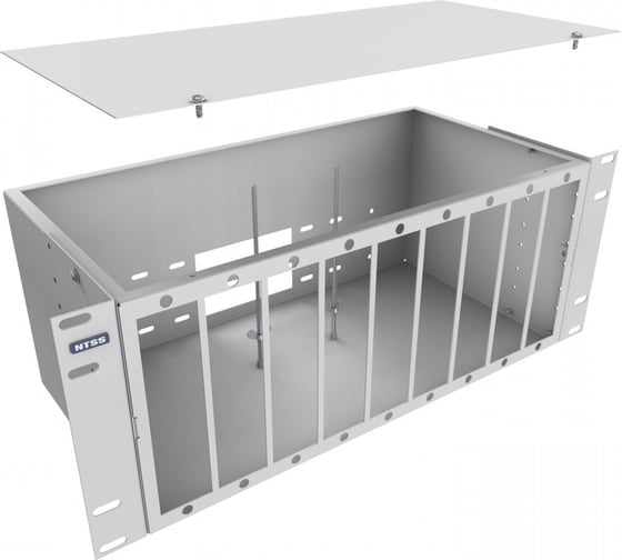 Кросс оптический NTSS 19'' частично укомплектованный 4U, 96/144 порта SС (планки SC 16 портов-9шт, планка-заглушка-3шт, сплайс-кассета-5шт) серый RAL 7035 NTSS-RFOB-4U-96/144-SC-S0060