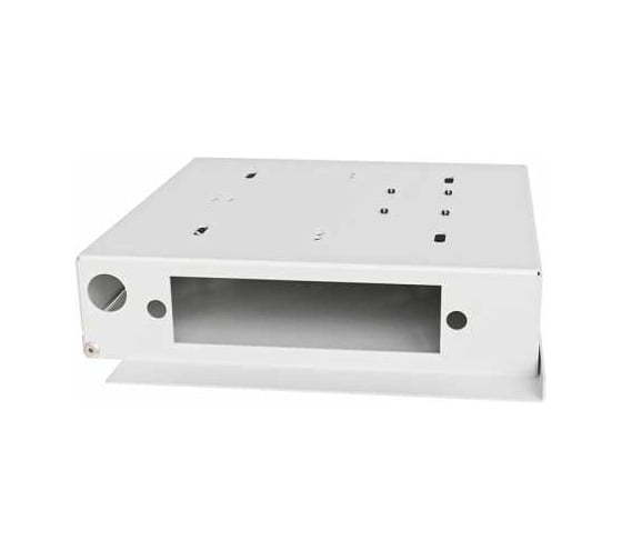 Кросс оптический настенный NTSS Мини, укомплектованный, 4 порта FC/UPC, 9/125 мкм (планка, ложемент, пигтейлы, КДЗС, адаптеры) серый RAL 7035 NTSS-WFOBМн-4-FC/U-9-SP1.5G2AY