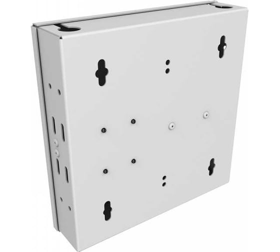 Кросс оптический настенный NTSS Мини, укомплектованный, 4 порта LC/APC duplex, 9/125 мкм (сплошная панель, ложемент, пигтейлы, КДЗС, адаптеры) серый RAL 7035 NTSS-WFOBМн-4-2LC/A-9-SP1.5G0AY