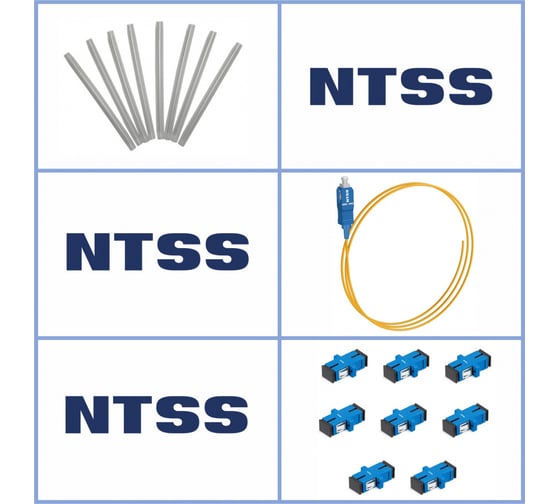 Кросс оптический настенный NTSS Мини, укомплектованный, 4 порта SC/UPC, 9/125 мкм (сплошная панель, ложемент, пигтейлы, КДЗС, адаптеры) серый RAL 7035 NTSS-WFOBМн-4-SC/U-9-SP1.5G0AY