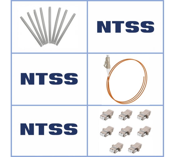 Кросс оптический настенный NTSS Мини, укомплектованный, 4 порта LC/UPC duplex, 50/125 мкм (сплошная панель, ложемент, пигтейлы, КДЗС, адаптеры) серый RAL 7035 NTSS-WFOBМн-4-2LC/U-50-SP1.5G0AY