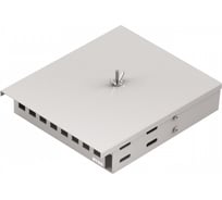 Кросс оптический настенный NTSS Микро, укомплектованный, 8 портов SC/UPC, 50/125 мкм ОМ3 (сплошная панель, ложемент, пигтейлы, КДЗС, адаптеры) серый RAL 7035 NTSS-WFOBМк-8-SC/U-503-SP1.5G0AY