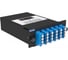 Кассета кроссовая NTSS PREMIUM 1 разъем MTP/АPC (male) 9/125, на 24 LC/UPС (6QLC/UPC), полярность А, черный NTSS-C-PM-9-1xMTP(m)/A-24xLC/U-A-BL 1