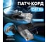 Прямой литой патч-корд GCR 1.0m UTP категории 5e, черный левый угол, RJ45, T568B, VIV53I127 2