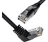 Прямой литой патч-корд GCR 1.0m UTP категории 5e, черный, верхний угол, RJ45, T568B, VIV53I199 1