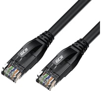 Прямой литой патч-корд GCR PROF 0.5m, UTP медь категории 5e, черный, 24 AWG, 1 Гбит/с, RJ45, T568B, VIV53I121
