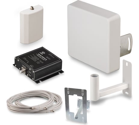 Комплект усилитель сигнала сотовой связи Kroks GSM900 для дачи - KRD-900 Lite, с антеннами 7дЖ и 9 дБ+ репитер стандарта GSM900 1432