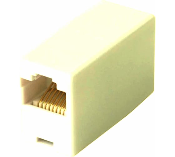 Соединительный модуль, переходник Retic бежевый RJ-45/RJ-45 (8P8C), 10 шт/уп SM-8P8C-I-beige/10 1